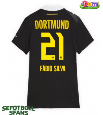 Borussia Dortmund Fabio Silva #21 Bortatröja Kvinnor 2026-27 Kortärmad
